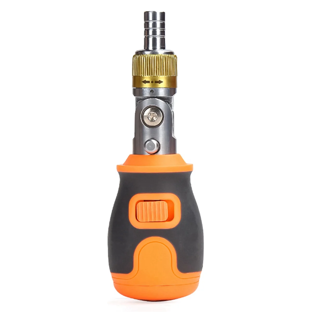 Eight in One Portable Multi-Function S2 Batch Head 2-Way Ratchet Adjustable Angle Screwdriver Maintenance Kit Orange