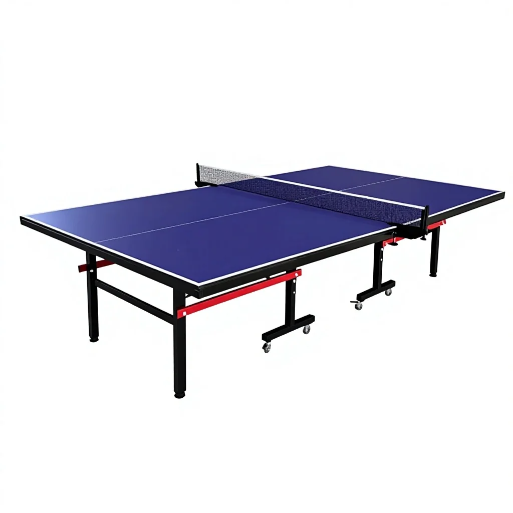 Foldable 18mm MDF Sport Table Tennis Table for Indoor Use Durable Ping Pong Table with Net Easy Assembly Sturdy Frame