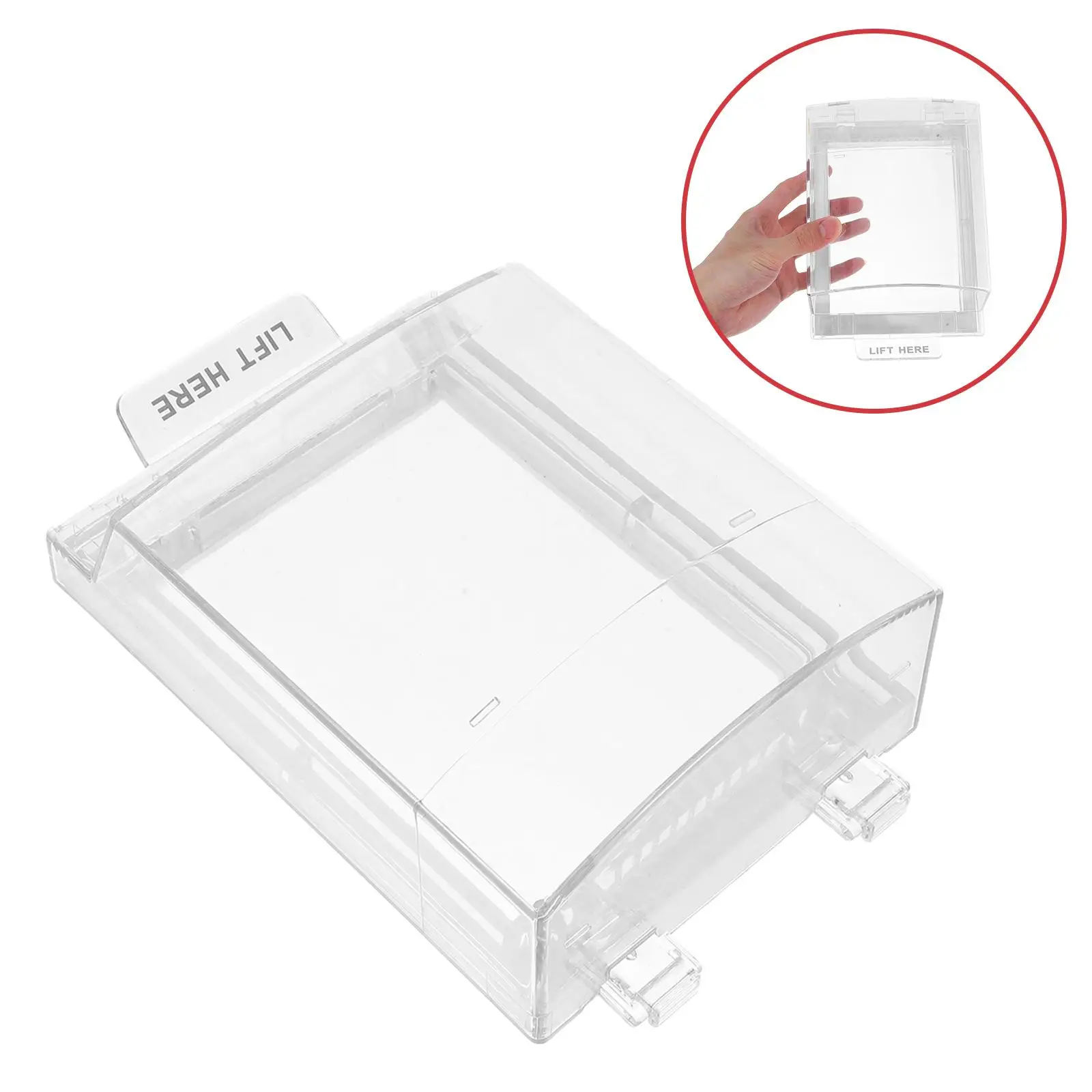 Alarm Switch Protective Fire Panel Protector Emergency Stop Button Cover Push Switch Button Cover Plastic Reset Manual