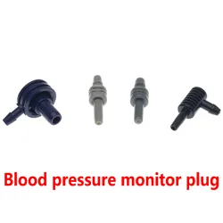 Universal Blood Pressure Omrons Monitor Connector Plug,For Electronic Sphygmomanometer Air Hose Cuff Single Tube.