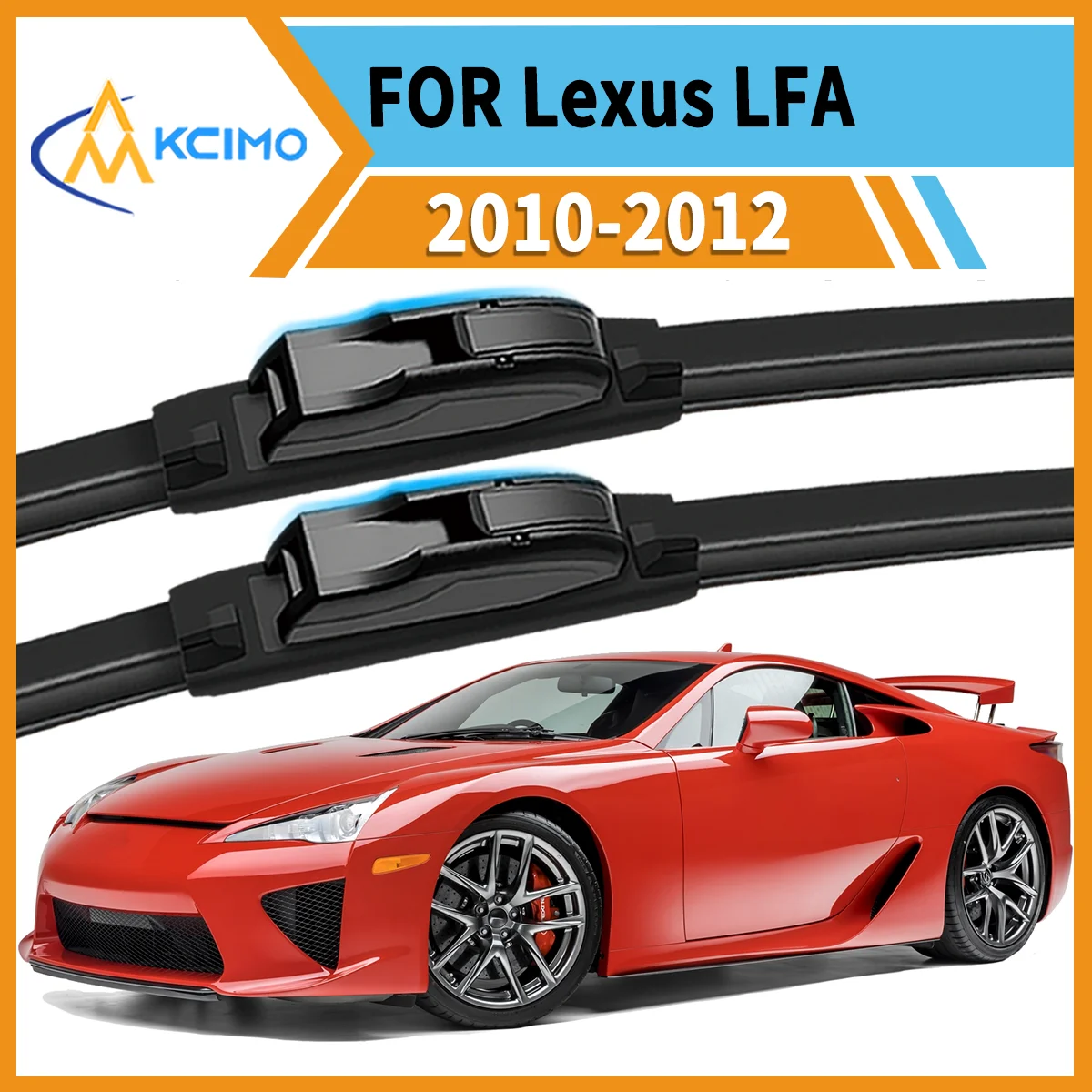 

Clear Vision Guaranteed 2 Front Wiper Blades For Lexus LFA LFA10 2010-2012 All-Season Use Durable Rubber Safe & Smooth Driving