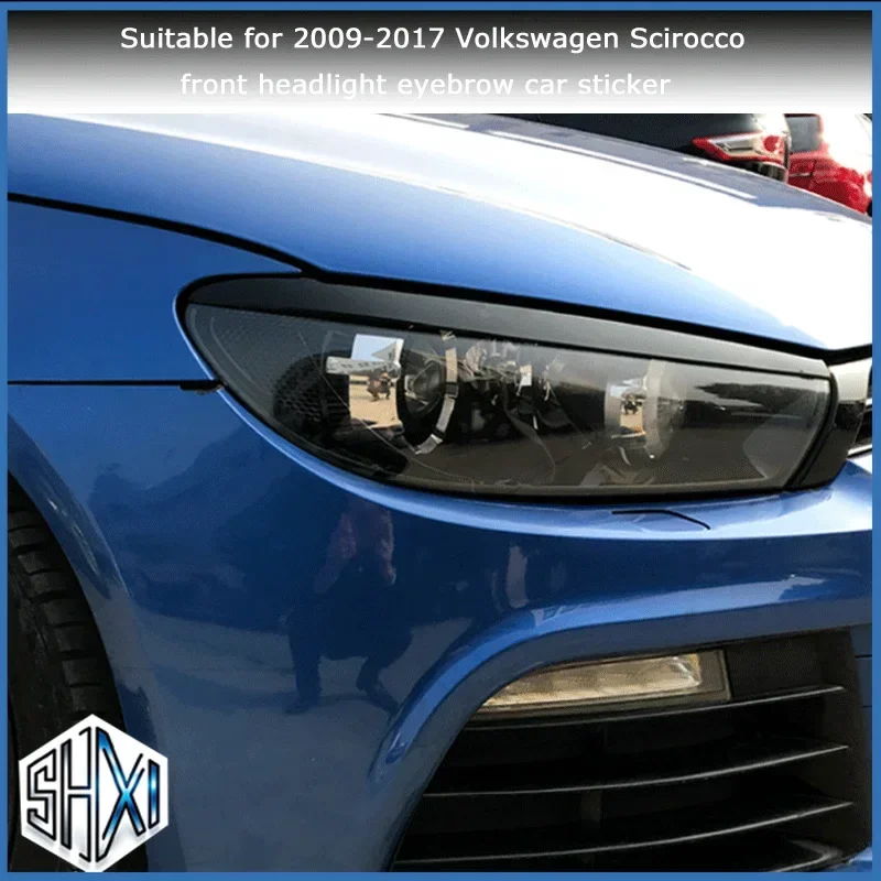 Car Headlight Eyebrows Eyelid Trim Cover For Volkswagen VW Scirocco 2009-2017 Front Light Sticker Trim Body Kit Car Accessories