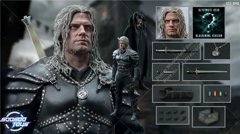 In Stock Original Soosootoys SST048 1/6 Scale Collectible Demon Hunter Wizard Geralt Henry 12Inch Male Full Set Action Figure