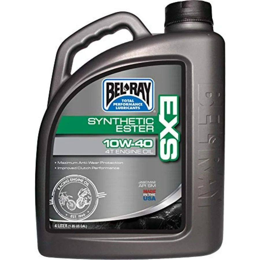 

Exs Full Synthetic Ester 4T Engine Oil 10W-40 4L for High-Performance Engines Red Advanced Formula for Superior Protection and