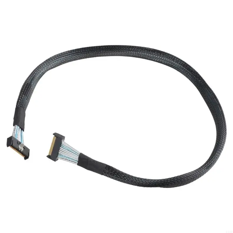 U2JE High Speed MCIO 8i 74P Male To 2xSFF 8654 4I Male Extension Cable Slim Adapter Cable Data Transfer Server Cable