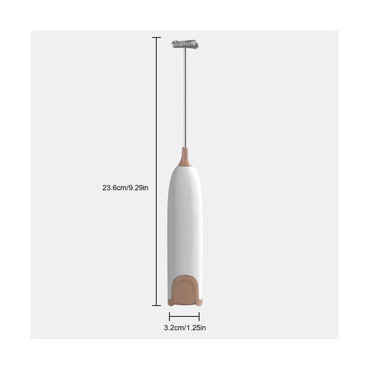 Electric Kitchen Foamer Whisk Mixer Stirrer Coffee Cappuccino Whisk Frothy Egg Beater Coffee Color