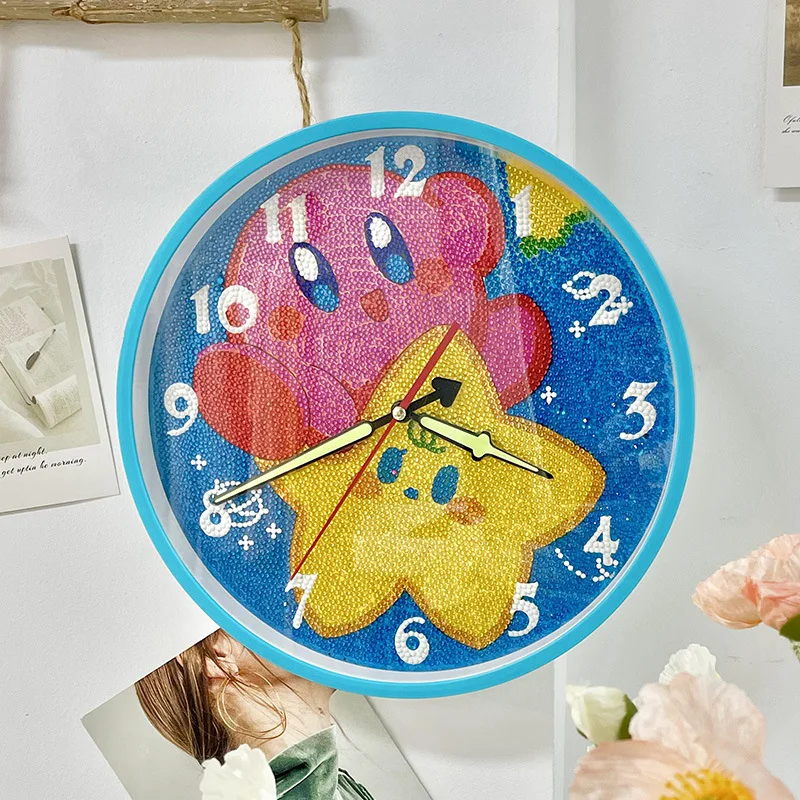 5D Child Diamond Stickup Embroider Cinnamon Dog Clock Material Packs Diamond Painting DIY Handmade Decorative Paintings Gift