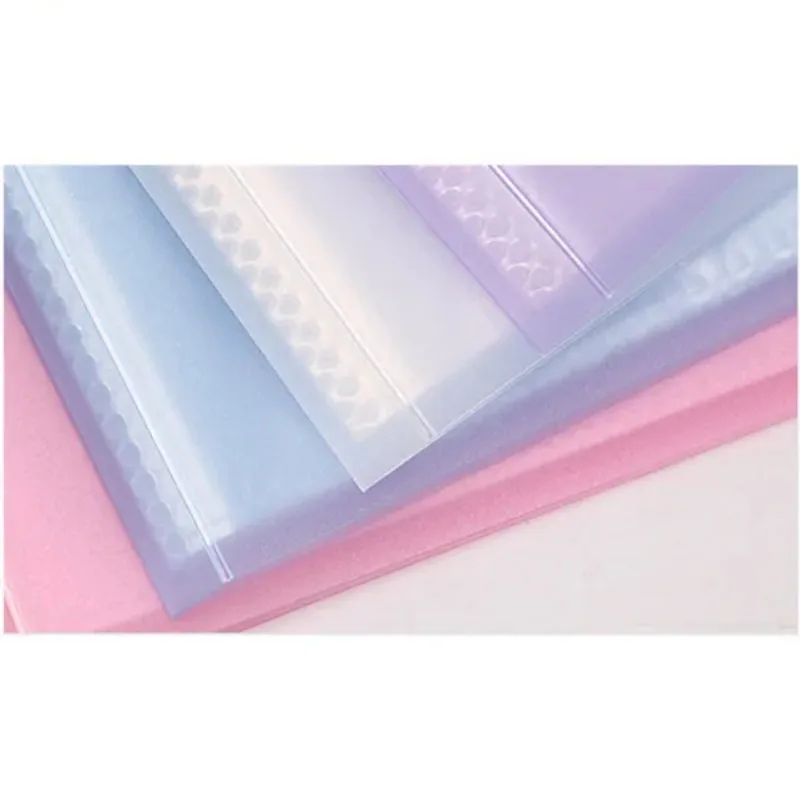 1 Pc 20/40 Pages Transparent A5 Folder Document Folder For Office And School