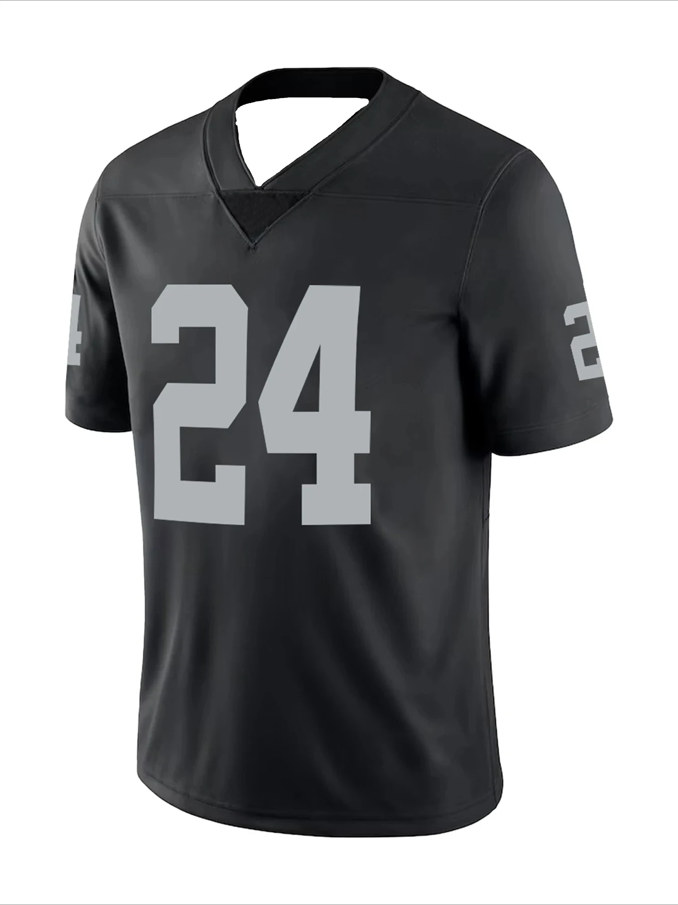 

#34 #24 Letter Retro Print Football Jersey Rugby Jersey Training Wear Soccer Uniform Unisex Quick-dry Breathable Sweatshirt Moto