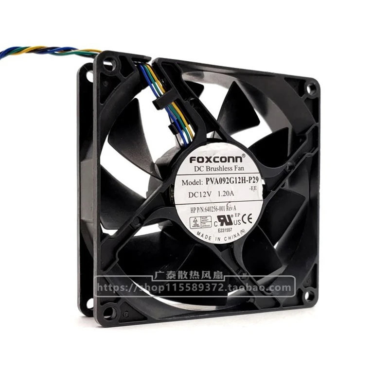 New original PVA092G12H-P29 12V 1.2A 9025 9CM 4-pin PWM CPU power supply chassis large air volume cooling fan