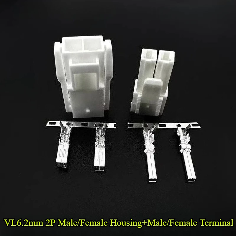 

10Sets VL6.2mm Male/Female Housing 2P/3P/4P/6P Pitch 6.2mm Plastic Shell Terminal Connector Plugin Air Docking HX62003 HX62004