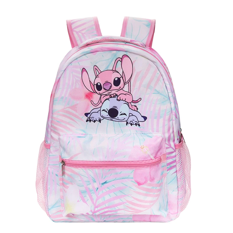 

Stitch Primary School Bag Children's Cartoon Backpack Backpack Boys Girls Anime Kawaii Cartoon School Bag Mochila Kids Backpack