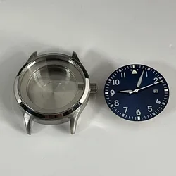 Set di ricambio per accessori per orologi blu da uomo d'affari da 40MM senza movimento custodia in acciaio inossidabile, 2813 ST1612 Miyata 8215