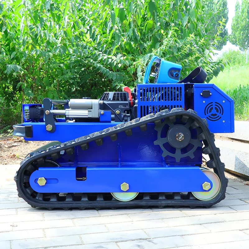 

Customized CE EPA diesel engine lawn mower, agricultural rubber track remote control robot lawn mower
