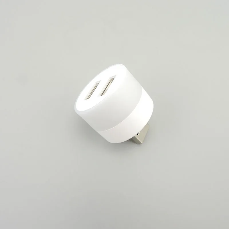 2way  Reading white warm Night Small Light USB splitter Plug Lamp Mobile Power Charging Small Book Lamps LED Eye Protection p1