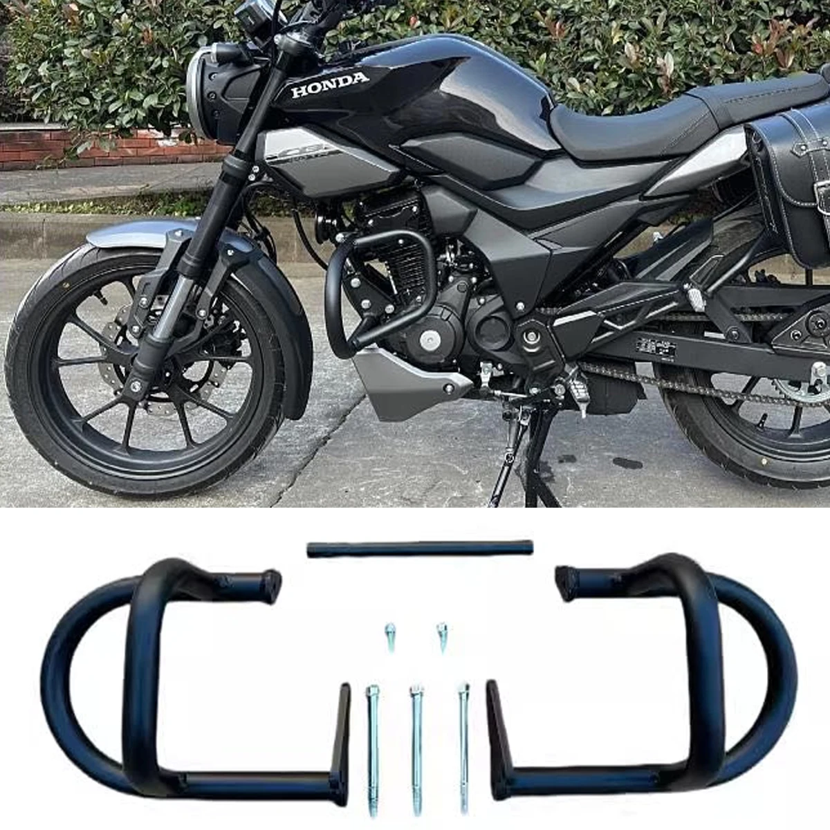 

For honda CB190TR 2025 SDH175-13 Motorcycle Engine Guard Bumper Crash Bar Body Frame Protector
