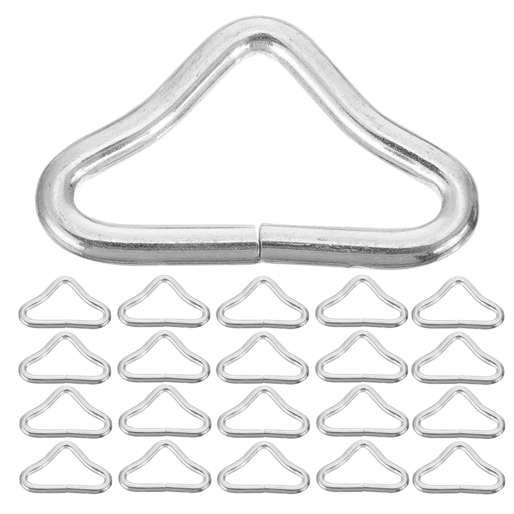 

70 Pcs Trampoline Heavy Duty Rings Portable Triangle Buckles Professional Metal Overalls