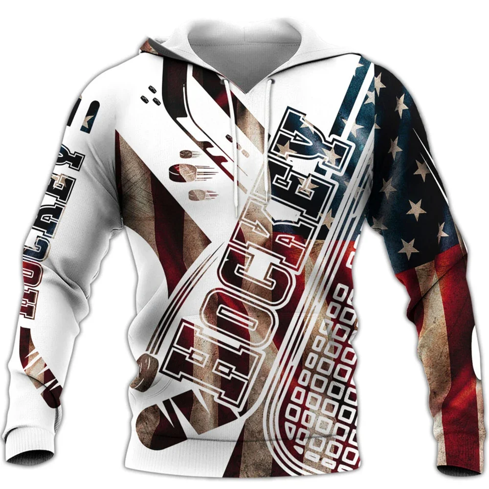 Cloocl masculino moletom com capuz bonito hóquei impresso mangas compridas moletom com gráficos 3d feminino zip estilo harajuku jaqueta pulôver