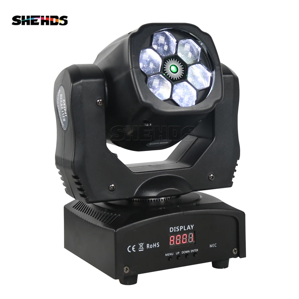 SHEHDS Beam 6X15W RGBW Moving Head Lighting DMX512  for DJ Club Patry KTV Concert Show Professional Stage