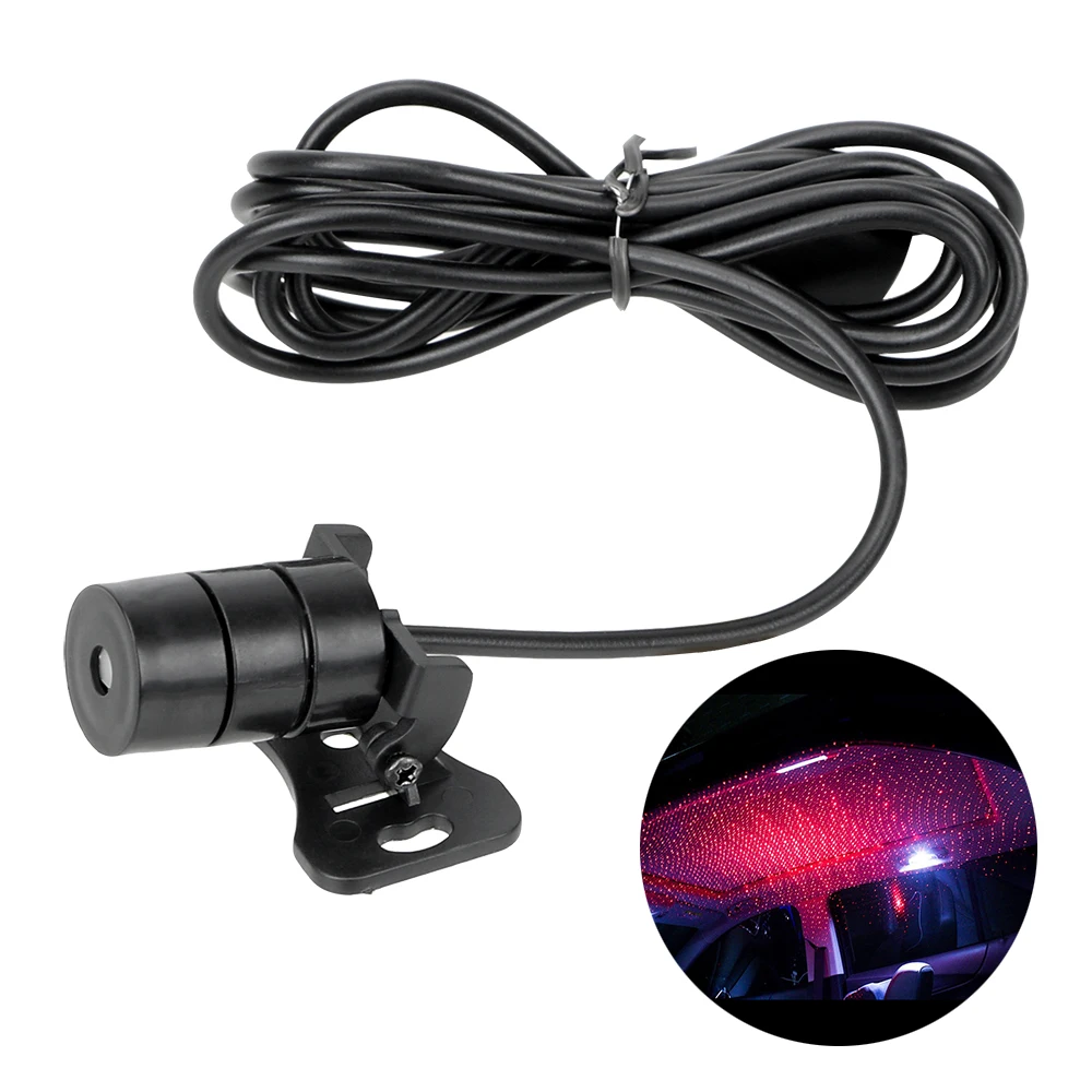 Car Roof Light Starry Projection Car Star Lights Interior Modification Spotlight DJ Music Sound Lamp Interior Decorative Light