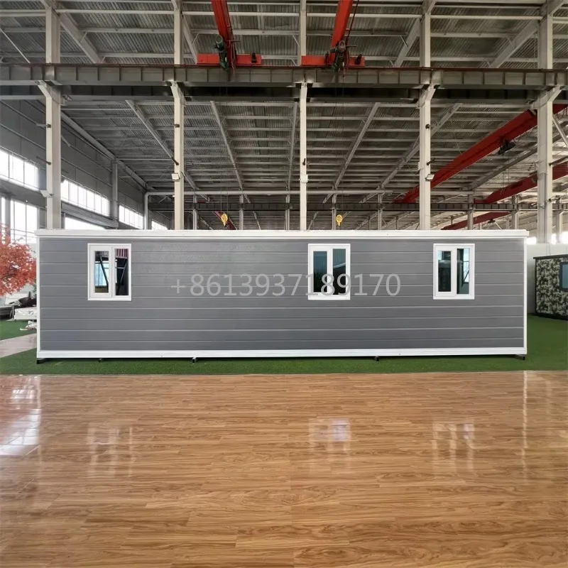 A 3-bedroom 20ft 40ft Container House with Expandable and Foldable Steel Structure Prefabricated Housing for Quick Construction