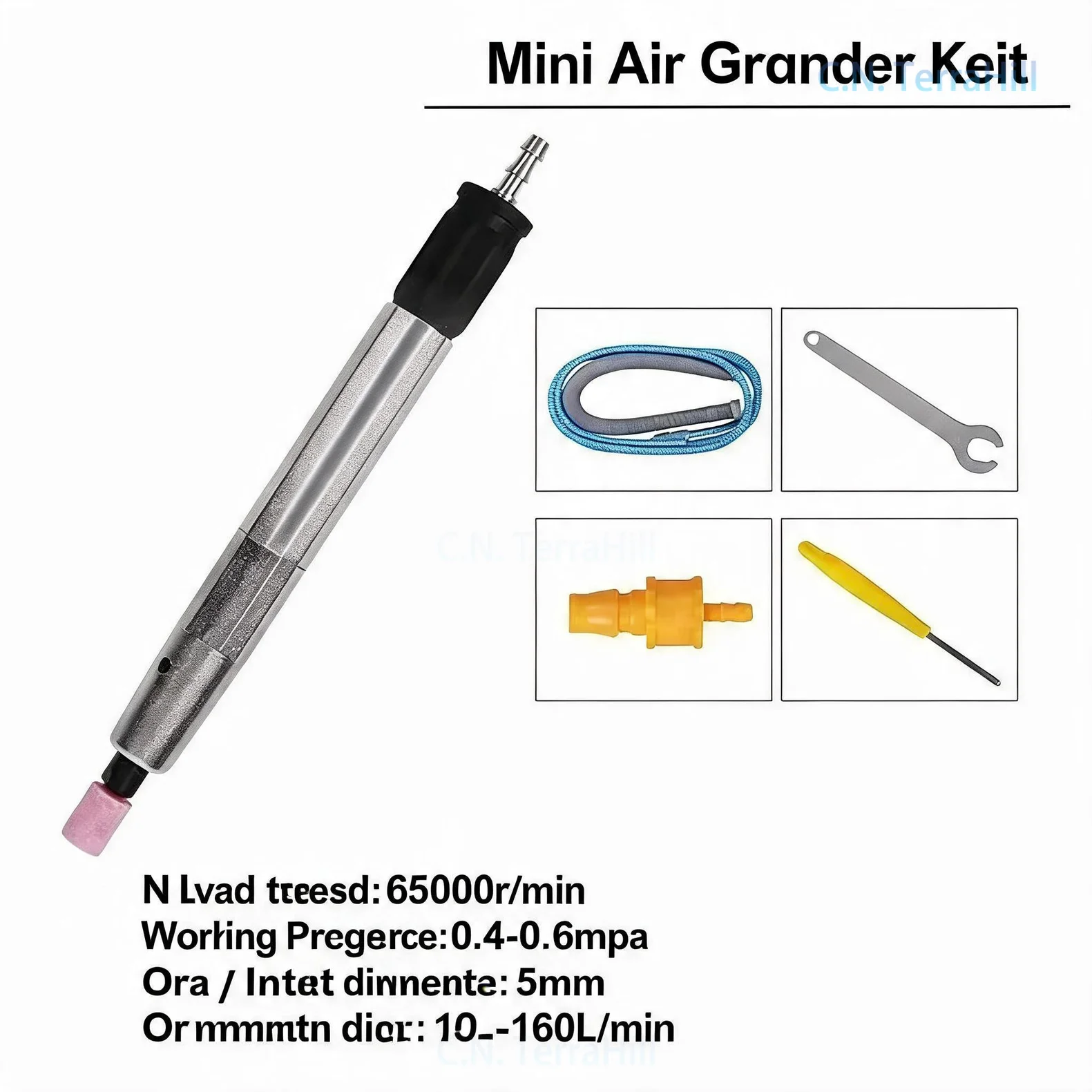 MSG-3BSN Air Micro Die Grinder Pneumatic Pencil Grinder 3mm Collet for Polishing Grinding