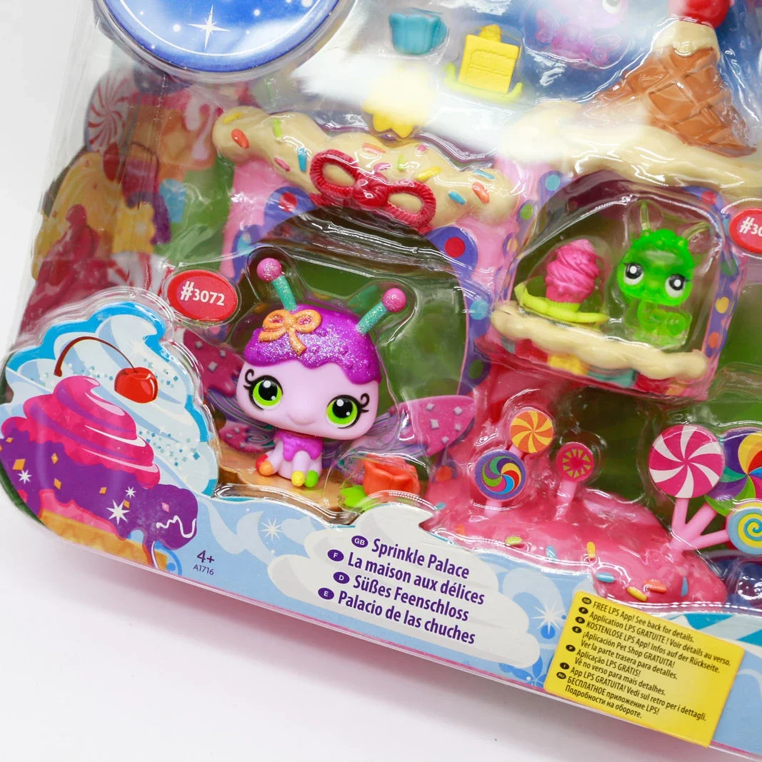 Hasbro Anime-Figuren Littlest Pet Shop Süßes Puppenspielzeug Candysweet Fairies Sprinkle Palace Collection Kindergeburtstagsgeschenke