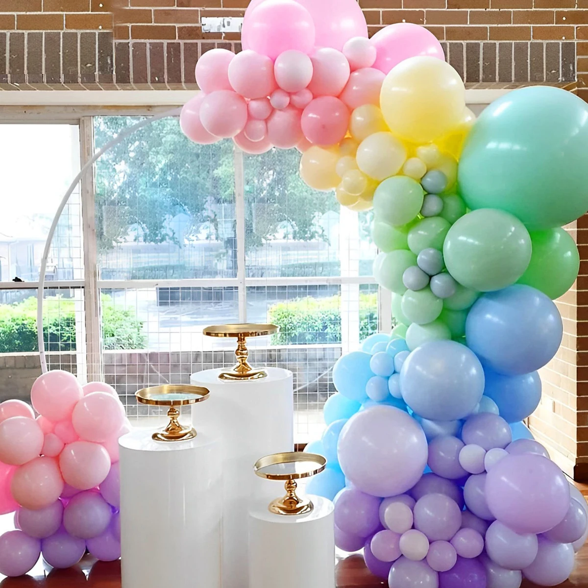 Pastel Macaron Balloon Garland Arch Kit Assorted Rainbow Colors Ballon For Birthday Wedding Baby Shower Party Supplie