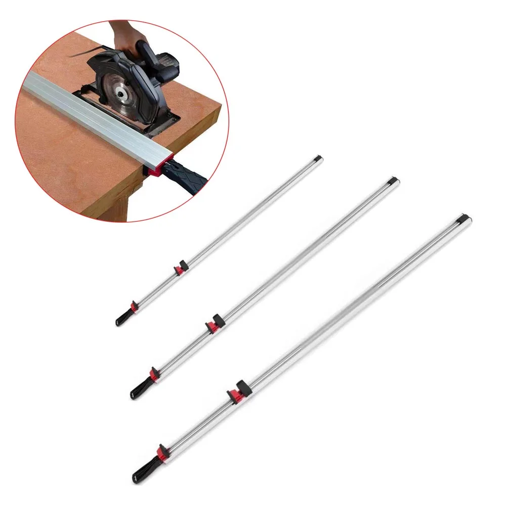 Morsetto per tavola di legno Morsetto per bordo dritto per sega ribaltabile Sega circolare elettrica Guida di taglio Righello Clip di fissaggio Strumento per la lavorazione del legno