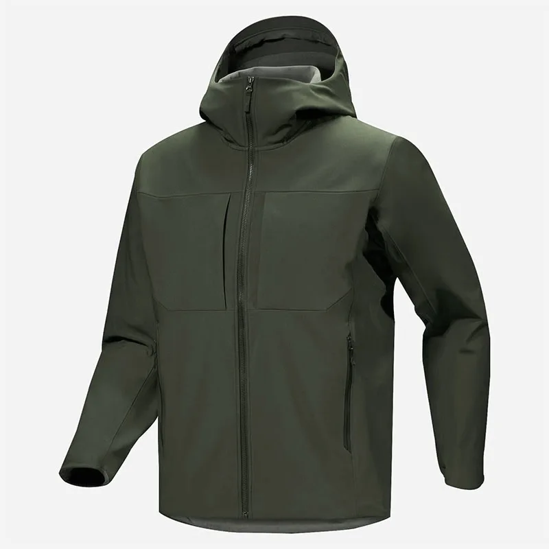 

Tactical Tom Men's Soft Shell Hoodie Jacket Anti Outdoor Hiking Camping Coat Warm Hoodie