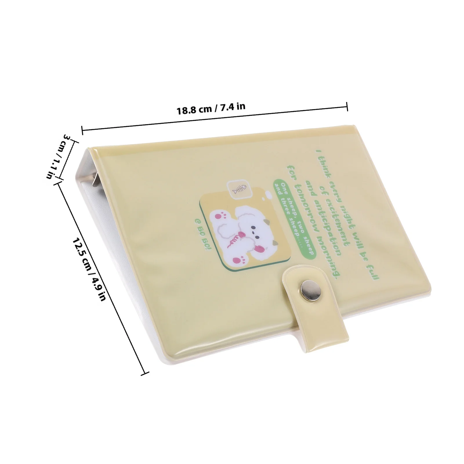 Raccoglitore in plastica a 6 anelli con copertina riutilizzabile, fogli sciolti, scrapbook, album fotografico, organizer, cartella per notebook da viaggio per ufficio