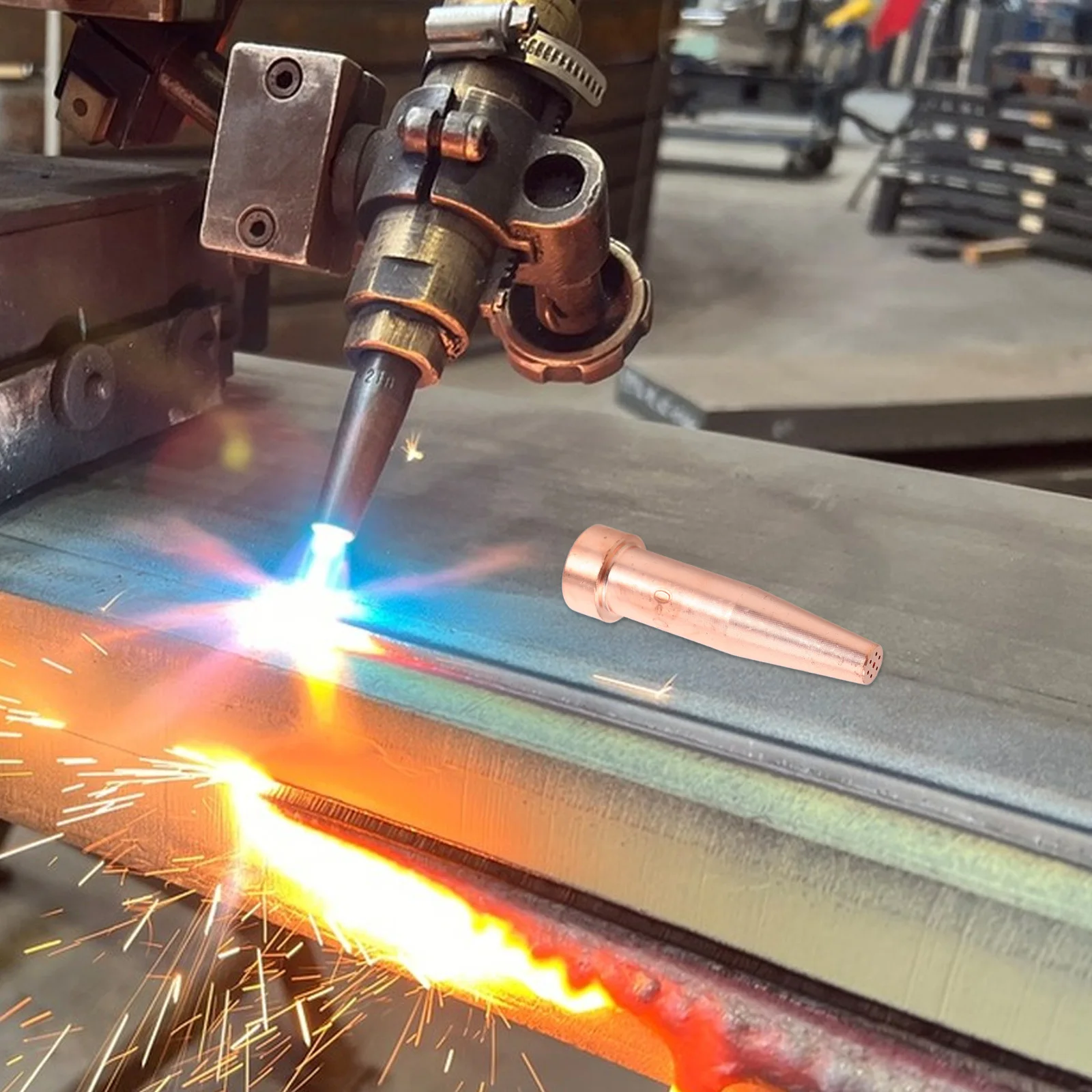 

Cutting Torch Tips Replacement Acetylene Propane Semi Automatic Flame Cutting Machine Heavy Duty Easy Installation Torch