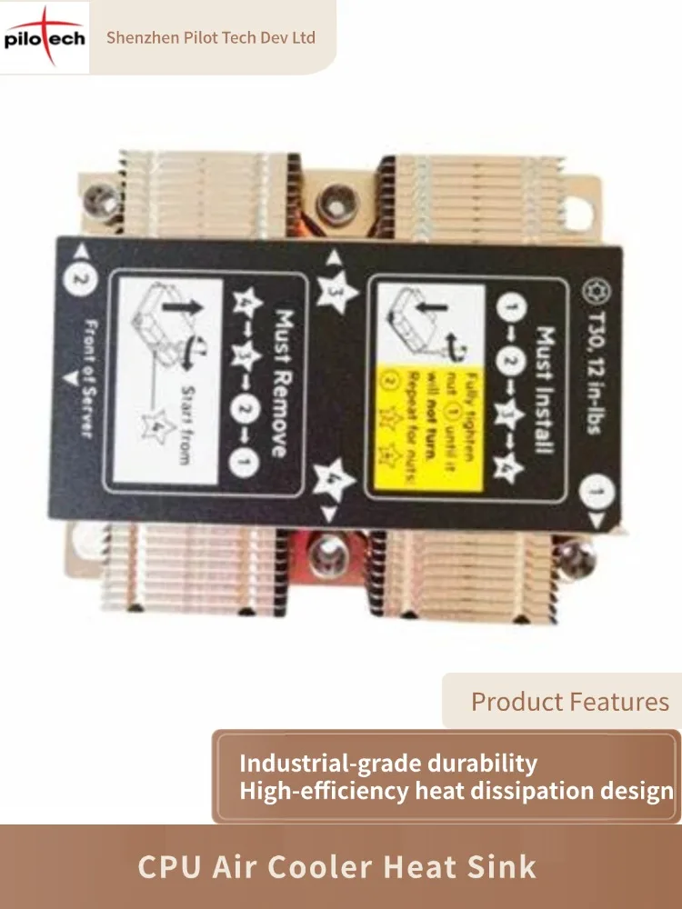 

Cpu Air Cooler Heat Sink Compatible with Dl360 Dl360P G10 Server 867650-001 873588-001 872452-001 with Bracket