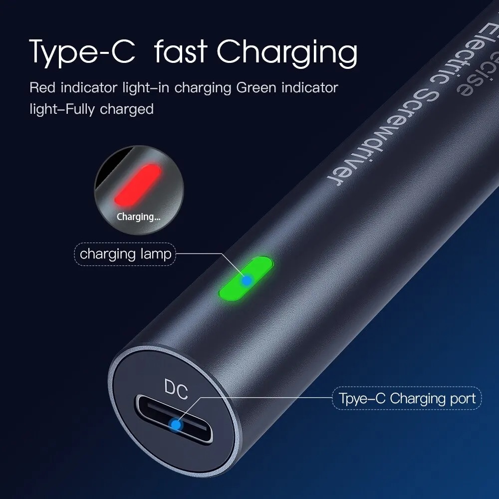 Cacciavite elettrico 28 in 1 Set di precisione Kit di utensili elettrici punta senza fili ricaricabile per la riparazione del telefono cellulare Xiaomi