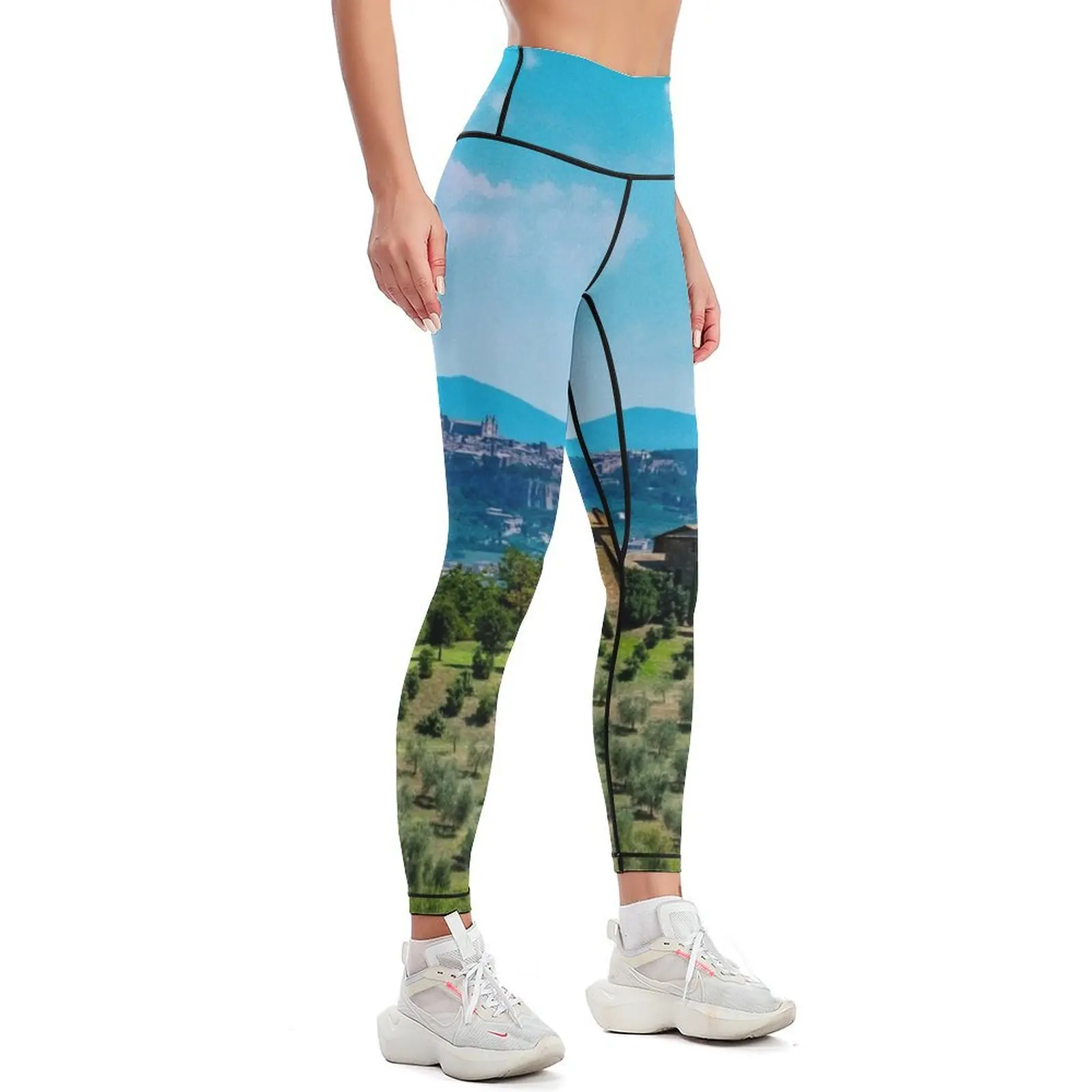 Villa in Tuscany Italy Leggings Women's sports pants Women's sportswear Womens Leggings