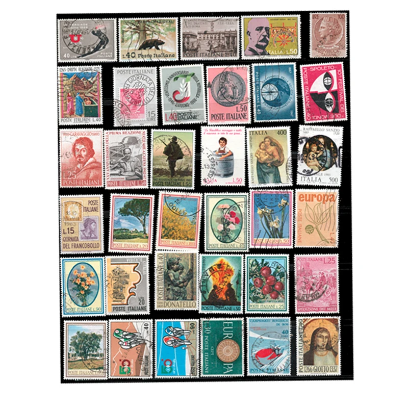 90 timbres-poste anciens vinta - Collectible Vintage Postage Stamps avis et prix