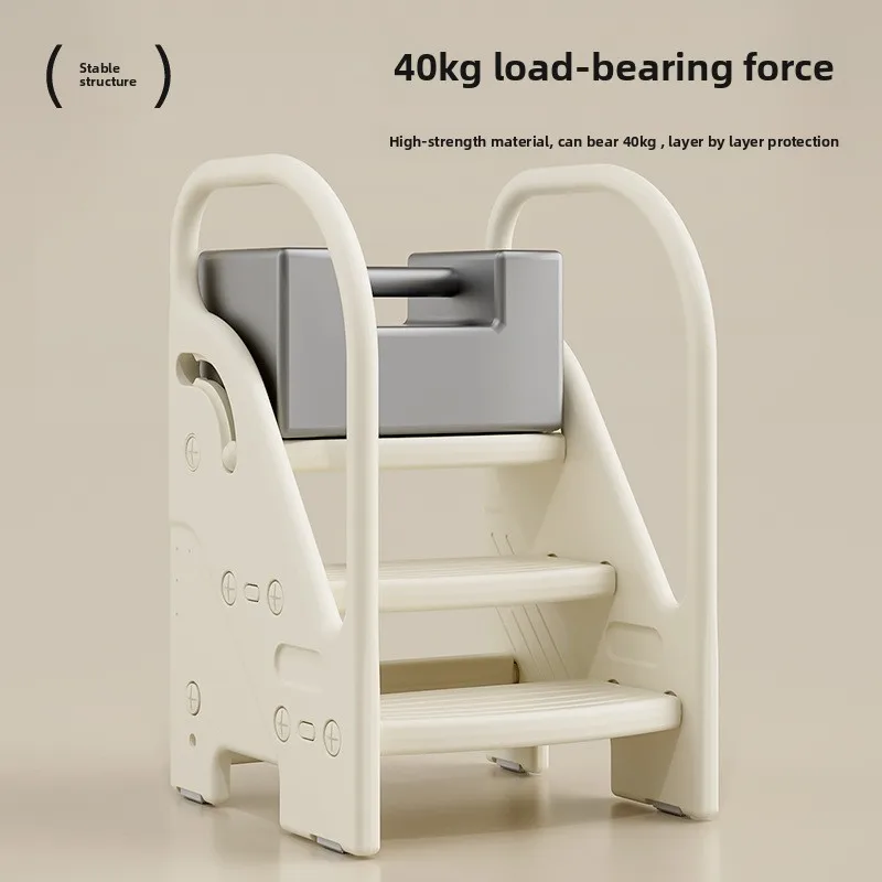 Baby Bath Step Stool Toddler Sink Step Stool Multi Level Children's Climbing Ladder Baby's Hand Washing Steps Washbasin Bench