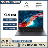 Ninkear X14 Laptop 14 Inch 2160*1400 IPS 2K Screen Intel core m3-8100Y 16GB 512GB Windows 11 General Use Productivity Notebook
