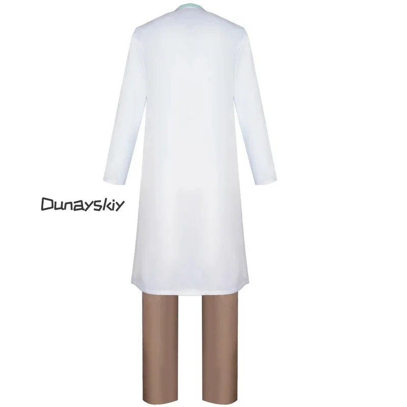 

COSda@Genius Scientists Rick Cosplay Anime Costume Uniform Outfits Halloween Carnival Suit for Men KidCOSda@