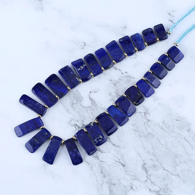 Hot Sale Fashion Jewelry Natural Stone Lapis lazuil Gemstone Necklaces Accessories,50cm,69g