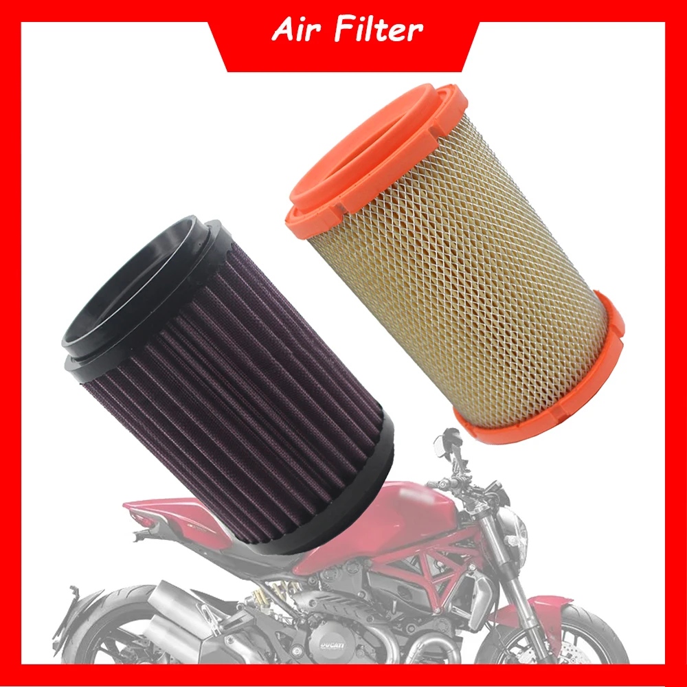 

Motorcycle Engine Air Filter Cleaner For Ducati Scrambler 400 Monster 659 696 795 796 797 821 1100 1200 Hypermotard 939 950 SP