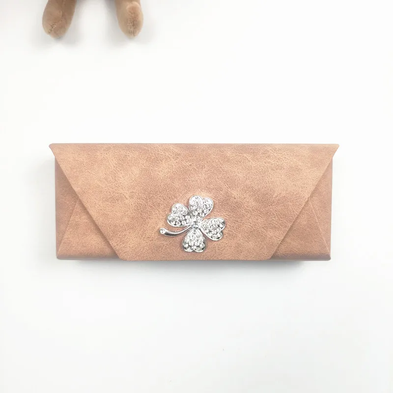 

Set with Diamonds Glasses Case Women's Anti-Pressure Portable Student Myopia Glasses Sunglasses Storage Box Girl Gift B1