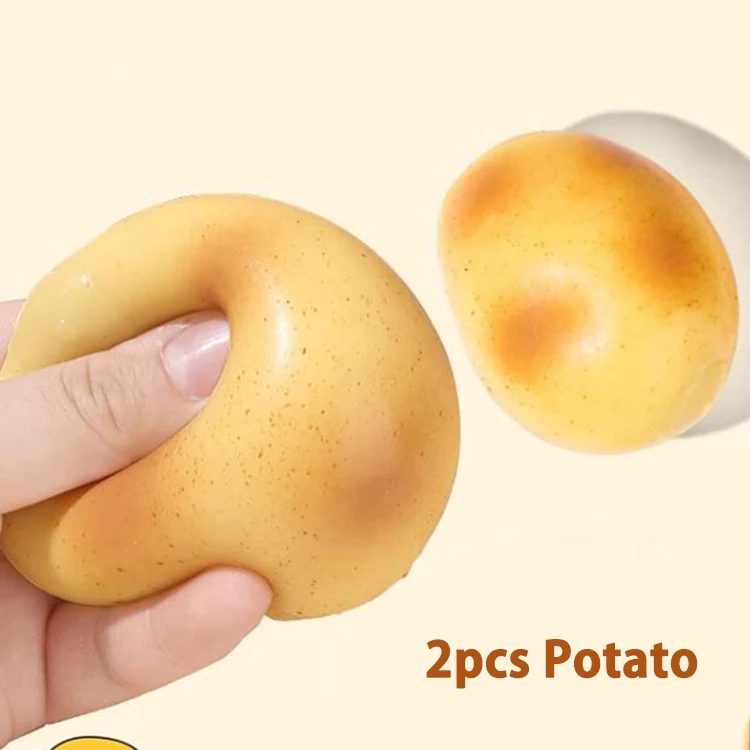 Squishy a forma di patata, antistress, giocattolo sensoriale a lenta risalita, regalo divertente