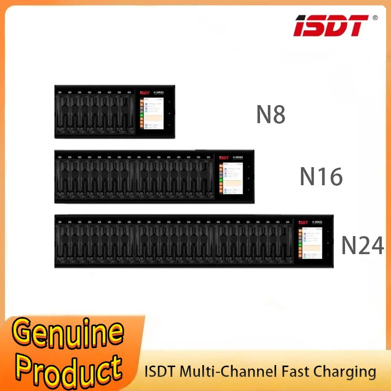 

ISDT N8 N16 N24 5-12V AA AAA Battery Charger DC Smart Battery Charger for Battery of Li-lon LiHv Ni-MH Ni-Cd LiFePO4