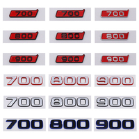 3D ABS 700 800 900 Badge Car Rear Trunk Emblem Stickers For Benz G Class W464 G500 G63 BRABUS ROCKET G800 Fender Sticker