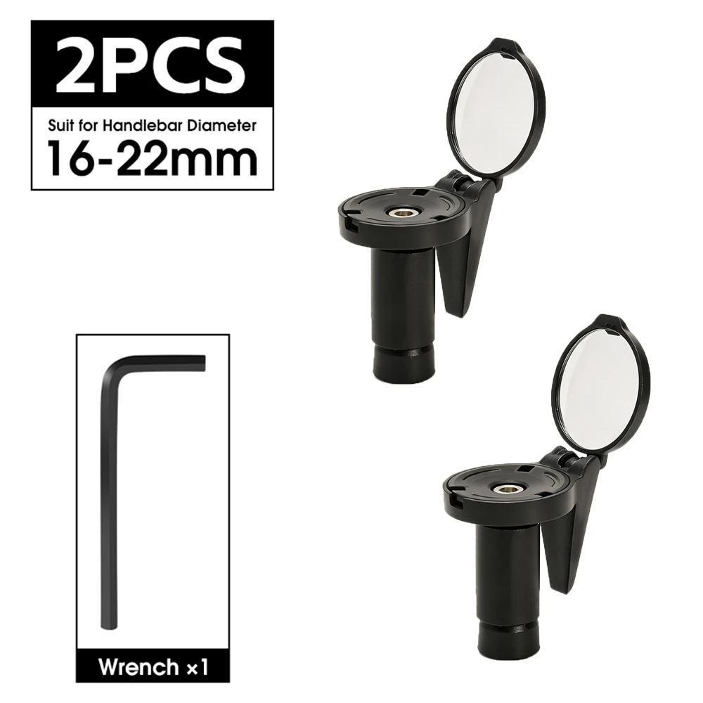 Fahrradlenker Endspiegel Fahrrad Rückspiegel HD Spiegel 360° ° Drehen Sie konvexe MTB Rennrad Lenker Spiegel Fahrradzubehör