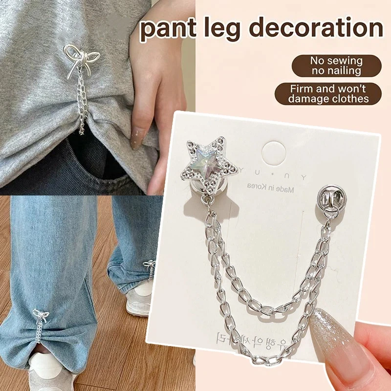 2pcs Magnetic Clothes Clip With Chain and Metal Button Clip Versatile Hanger for Travel Bags Scarves Glove Secure Attachment