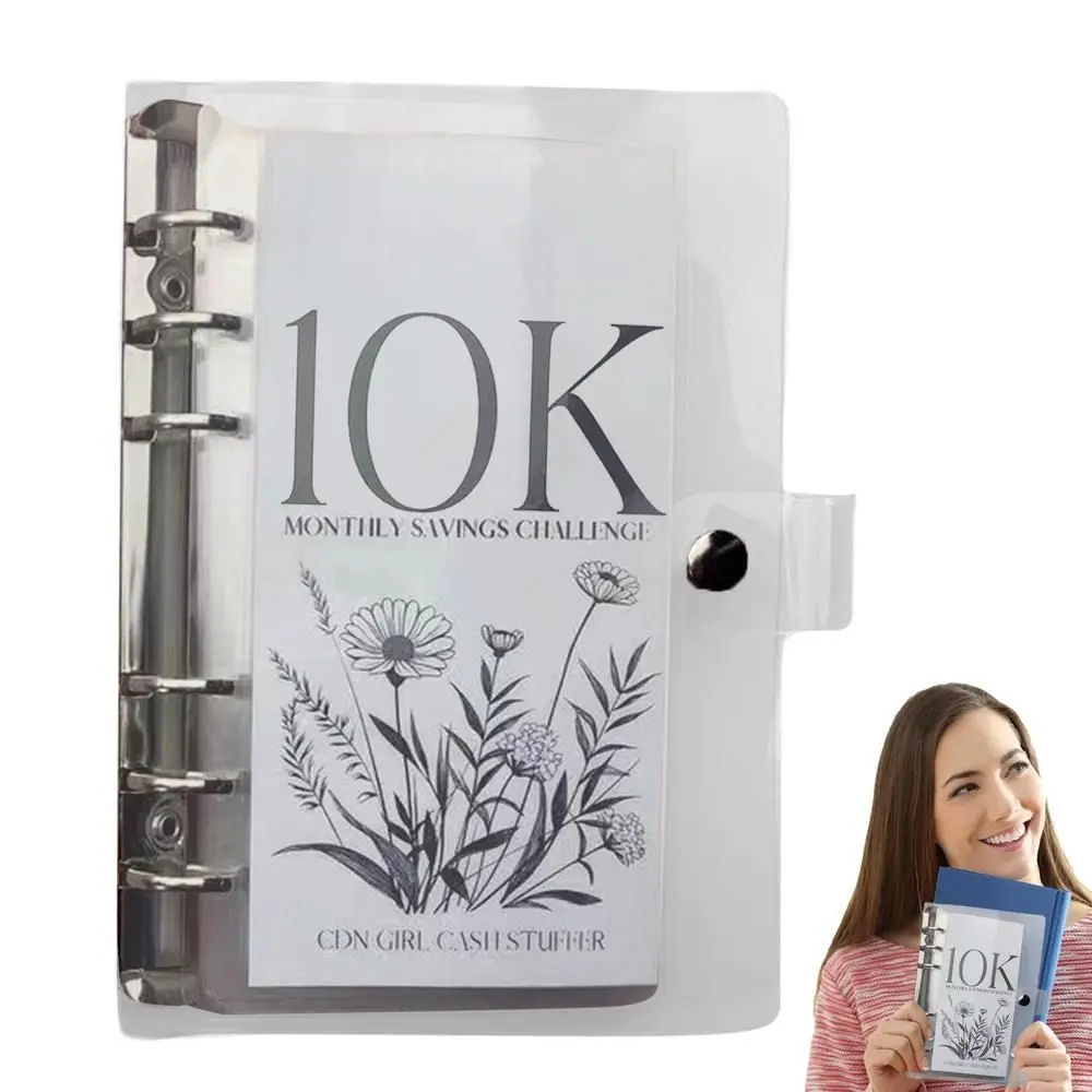 10K Envelope Savings Challenge Binder Budget Book Savings Binder Money Envelopes For Cash Saving Money