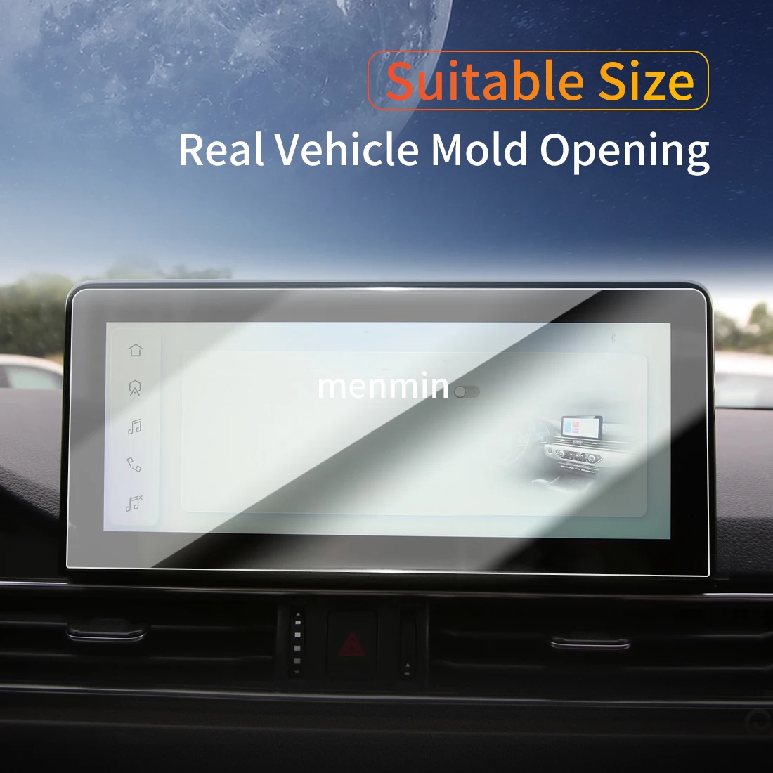 

Car Stickers Dash Carplay Mirror Screen Protector Display Tempered Glass Protective Film Vehicle For24 JIETU X70