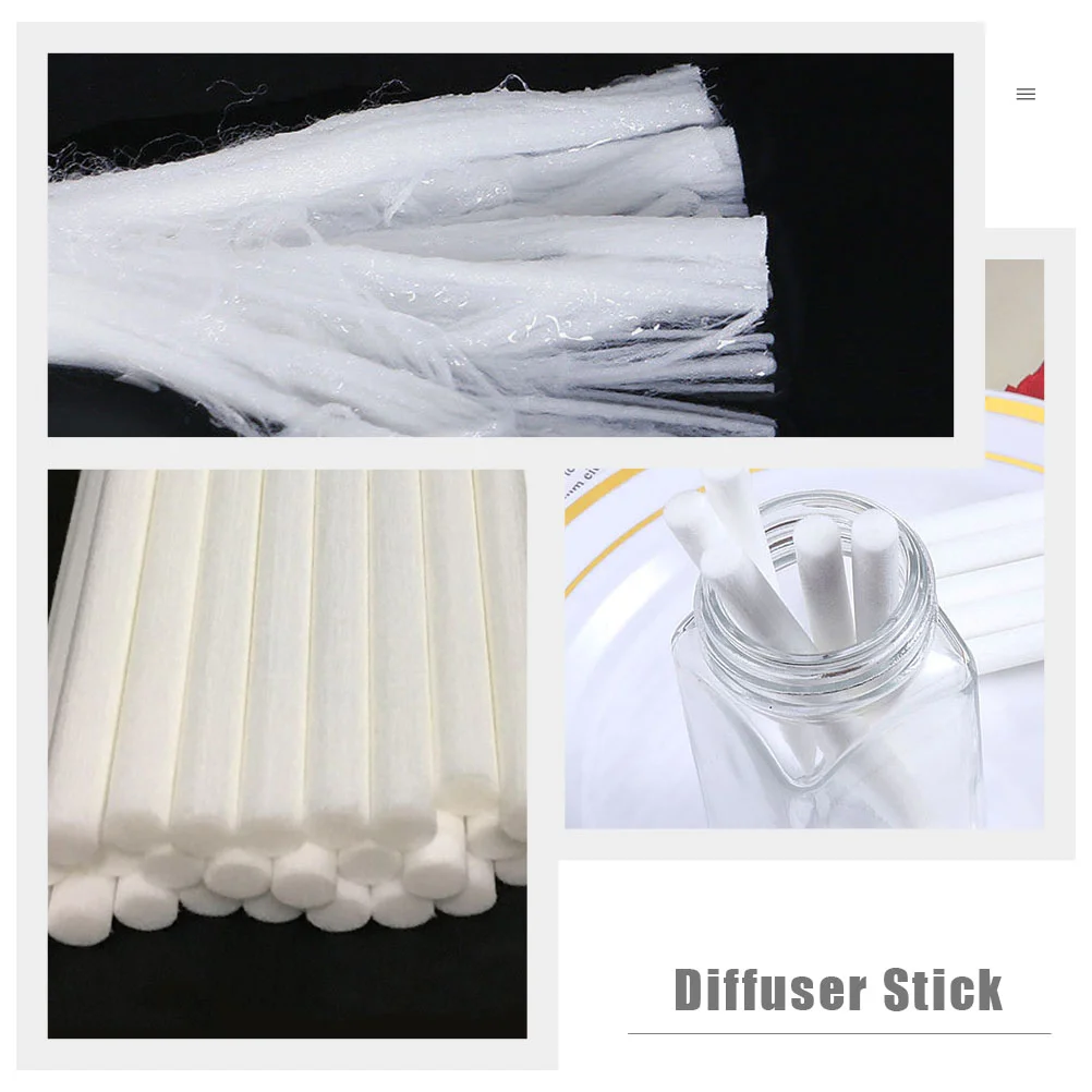 Sliver Oil Diffuse Stick Aroma Bottle Inserts Sticks Replaceable Volatile Diffuser Wands Fragrance Cotton Car Diffusers